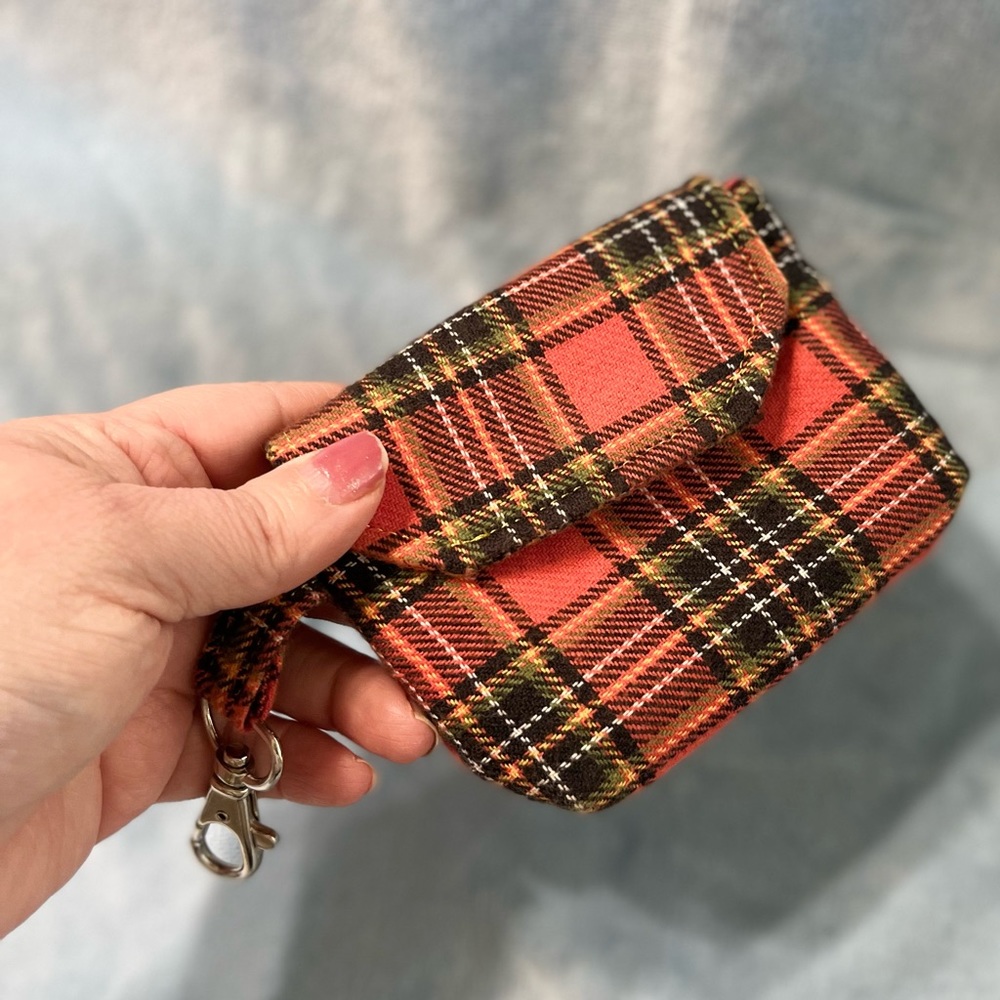 Mini pouch perfect for keychain, purse, backpack, diaper bag etc